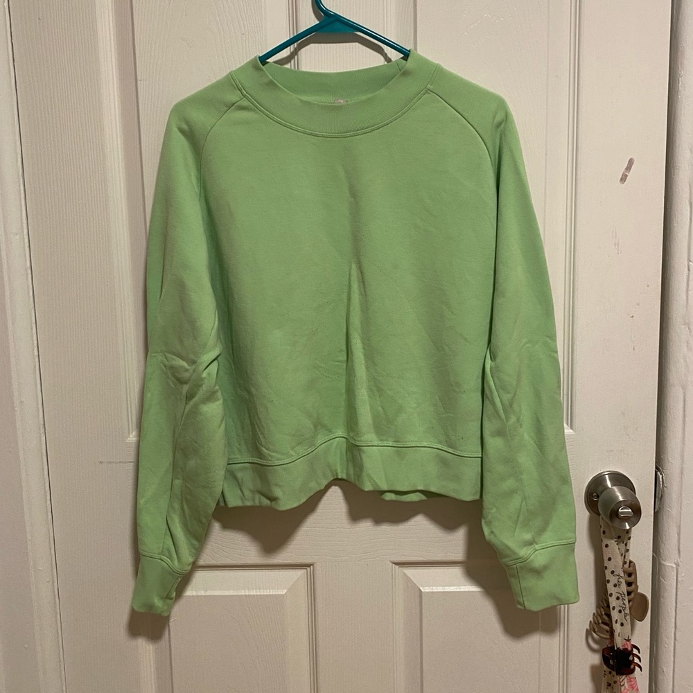Athleta Lime Green Boxy crew 💚